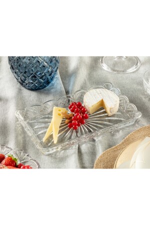 Cross Glass Boat Plate 25 cm Transparent 10032985 - English Home