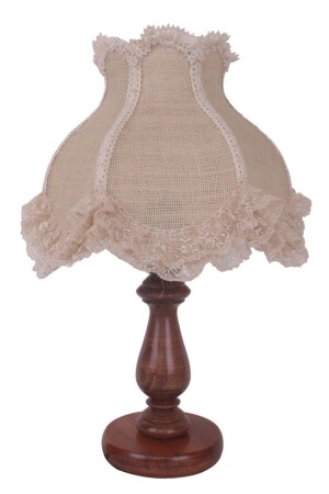 Cross Stitch Lampshade Brown Classic Model PRA-3623436-2644 - Dekovien