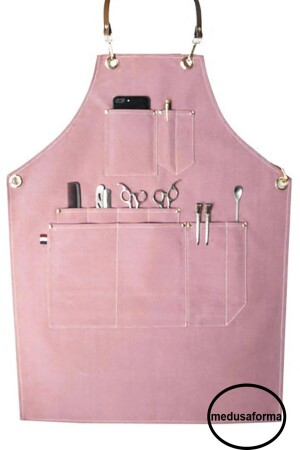 Cross Strap Barista Apron Cafe Restaurant Kitchen Work Apron Master Chef Waiter Chef Cook Hairdresser 8890000019 - medusaforma