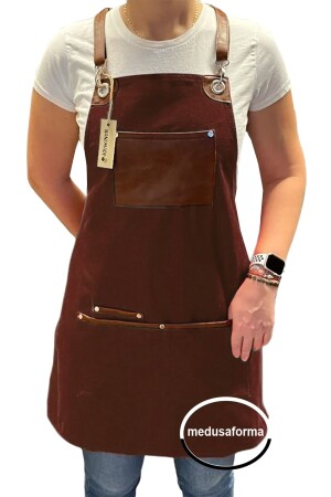 Cross Strap Kitchen Apron Master Chef Cafe Restaurant Chef Waiter Bartender Cook Hairdresser Barista Apron 930767991 - medusaforma