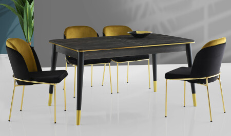 Crystal Dining Table Set - Cadde Yıldız