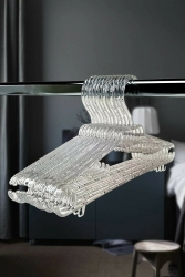 Crystal Hanger Transparent Large Size Clothes Hanger 36 Pieces crystal36hangers - Askıcı