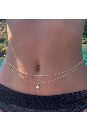 Crystal Stone Double Row Waist Chain - Magicstone