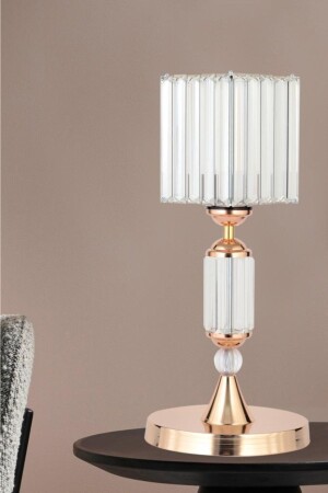 Crystal Stone Gold Case K-12 Gold Stone Head Lampshade 160504001098 - İstanbul Avize