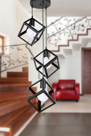 Cube 3. Black Chandelier BEG1001BEG03 - Begüsa