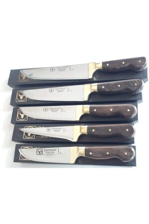 Cumhur Steel Sacrificial Knife Set of 5 Handmade (guaranteed) CUMHUR-SET5 - Sürmene Cumhur Çelik