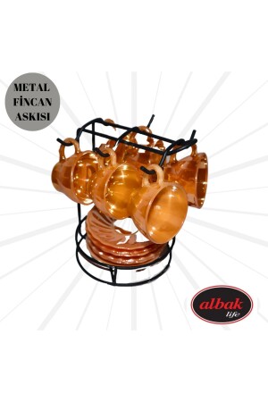 Cup Hanger with Saucer Countertop & Cup with Saucer Stand, 6 Pieces - Albak Life