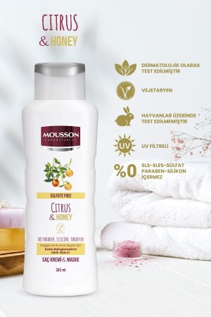 Curl Defining Sulfate-Free Hair Care Cream and Mask with Citrus Fruit and Honey - Mousson