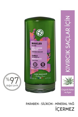 Curl Enhancing Conditioner for Curly and Wavy Hair (Boucle) - Vegan-200 ml - Yves Rocher