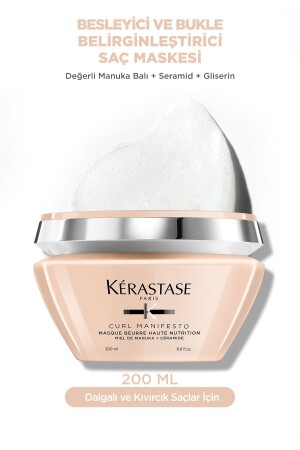 Curl Manifesto Masque Beurre Haute Nutrition Haarmaske für lockiges Haar 200 ml - Kerastase