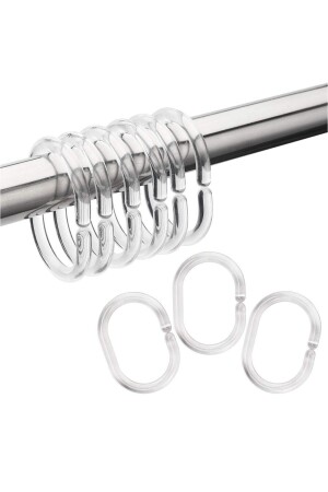 Curtain Pipe Ring Plastic Transparent - Prima Nova
