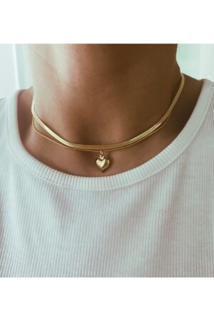 Curved Heart Italian Chain Set - Vi Store Vi Jewelry