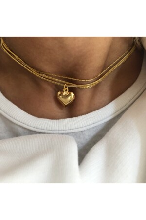 Curved Heart Necklace - Ok Roses