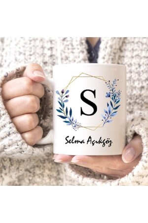 Custom Printed Mug with Name Initials Can Be Personalized Ceramic Mug Cup - Genel Markalar