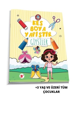 Cut Color Paste Clothes Book - Çocuk Akademi