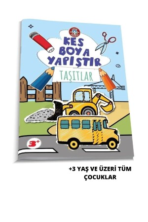 Cut Paint Paste - Vehicles - Çocuk Akademi