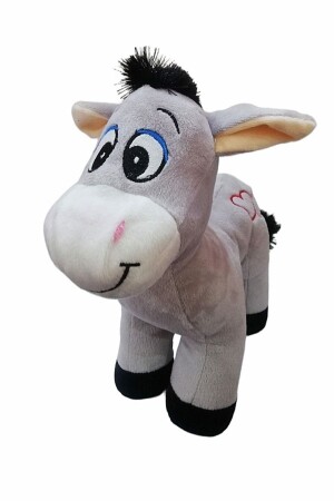 Cute Hearted Plush Donkey 28 Cm Sleeping and Playmate Plush Donkey - Şeker Adası