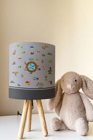Cute Tutorial Pattern Children's Room Lampshade Table Lamp TLAB-193 - Talia Home