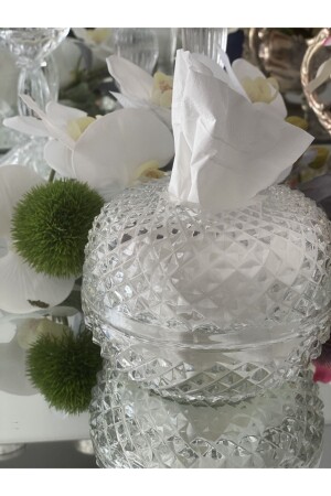 Cutting Crystal Cut Glass Napkin Holder Napkin Holder - dekorasyon garajı