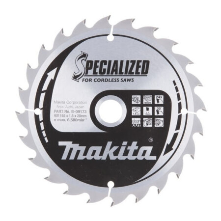 Cutting disc 165x20x1.5mm 24T 20° MAKITA - Makita Accessories