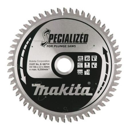Cutting disc for aluminum MAKITA 165x20x2.2mm 56T - Makita Accessories