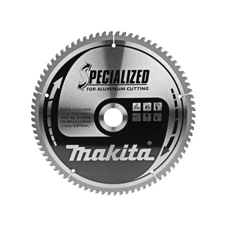 Cutting disc for aluminum MAKITA 260x30x2.4mm 80T -5° - Makita Accessories