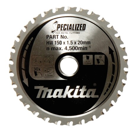 Cutting disc for metal MAKITA 150x20x1.6mm 52T Alu - Makita Accessories