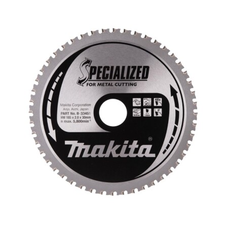 Cutting disc for metal MAKITA 185x30mm 48T - Makita Accessories