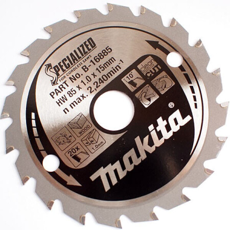 Cutting disc for wood 85x15mm 20T MAKITA - Makita Accessories