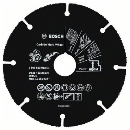 Cutting disc for wood BOSCH 125x1.0x22.23mm - Bosch Accessories