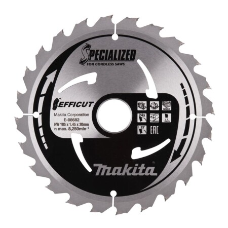 Cutting disc for wood MAKITA Efficut 185x30x1.45mm 24T - Makita Accessories