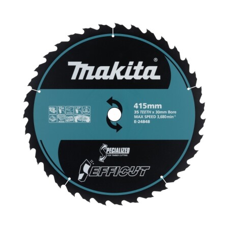 Cutting disc for wood MAKITA Efficut 415x30x2.3mm 35T 23° - Makita Accessories