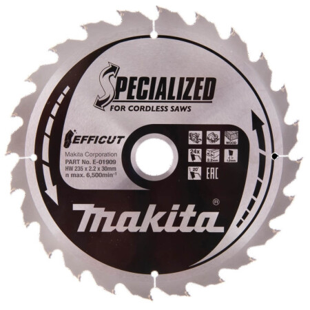 Cutting disc for wood MAKITA HM 235x30x2.3mm 24T - Makita Accessories