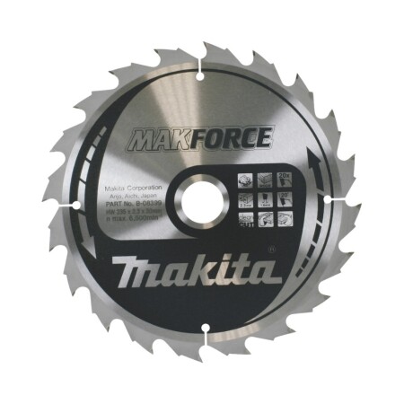 Cutting disc for wood MAKITA Makforce 235x30x2.3mm 20T 20° - Makita Accessories