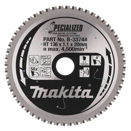 Cutting disc MAKITA 136x1.1x20mm 56T - Makita Accessories
