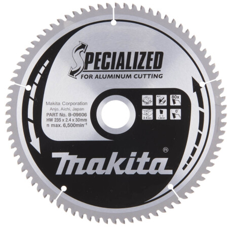 Cutting disc MAKITA 235x30x2.4mm 80T 0° - Makita Accessories