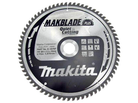 Cutting disc MAKITA 260x30x2.3mm 70T 5° - Makita Accessories
