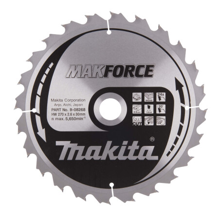 Cutting disc MAKITA 270x30x2.6mm 24T 20° - Makita Accessories