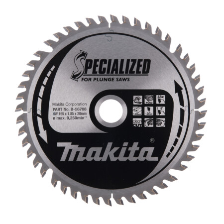 Cutting disc MAKITA 48T 165x20x1.85mm - Makita Accessories