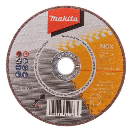 Cutting disc MAKITA 76x10x1.0mm, 5pcs. - Makita Accessories