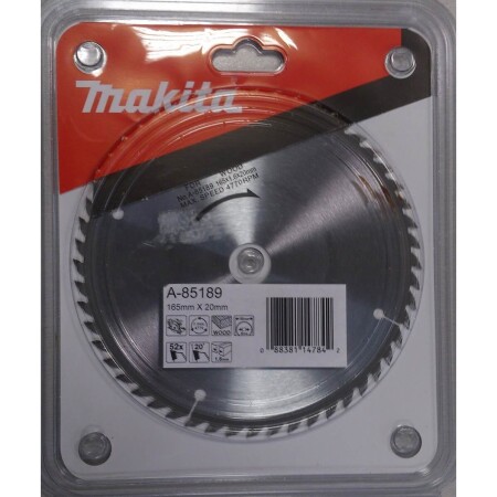 Cutting disc MAKITA BSS610 165x20x1.6mm 52T - Makita Accessories