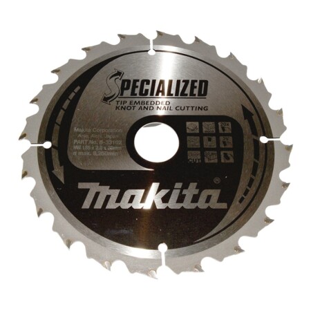 Cutting disc MAKITA HM 185x30x2.0mm, Z-20 - Makita Accessories