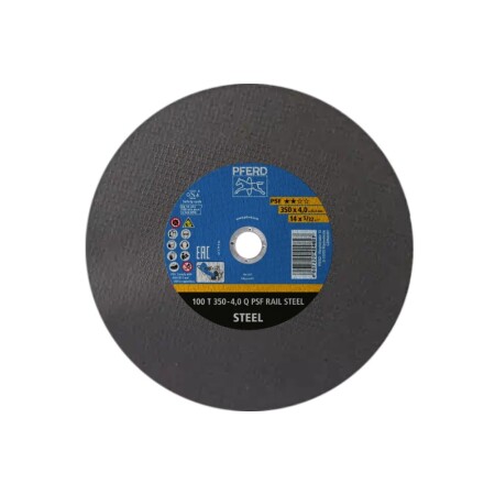 Cutting disc PFERD 100 T 350x4.0x25.4mm Q PSF Rail Steel - Pferd