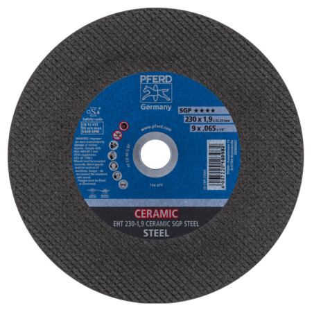Cutting disc PFERD EHT 230-1,9 Ceramic SGP Steel - Pferd
