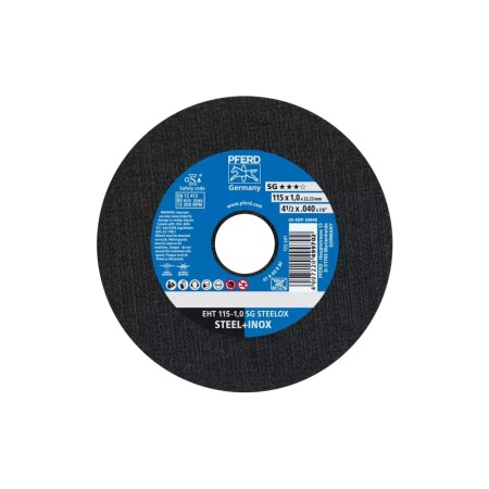 Cutting disc PFERD SG STEELOX S SA-EHT 115x1.0mm - Pferd