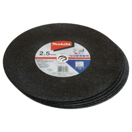Cutting discs for metal MAKITA LW1400 355x25.4x2.5mm, 5pcs. - Makita Accessories