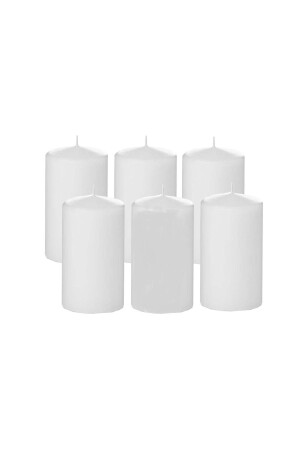 Cylinder Bar Wax Set of 12 36 Gr. (3-5CMX4CM)6. 5 Hour Burning Time Bar Candle Small Size - Ekostore