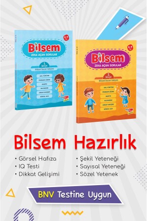 Czech Kopar Bilsem Exam Preparation, Cognitive Skill Development with Set of 2 Intelligence-Boosting Questions - Dikkat Atölyesi Yayınları