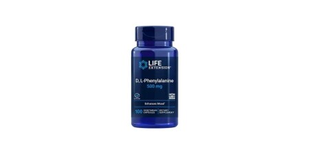 D L-Phenylalanin, 500 mg - 100 Kapseln - Life Extension