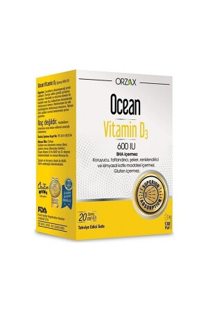 فيتامين D3 من MNZ- المحيط 600 IU رش 20 مل - Orzax